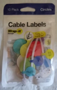 Wrap-It Storage - Cable Labels - Circles (10-Pack) - Picture 1 of 1
