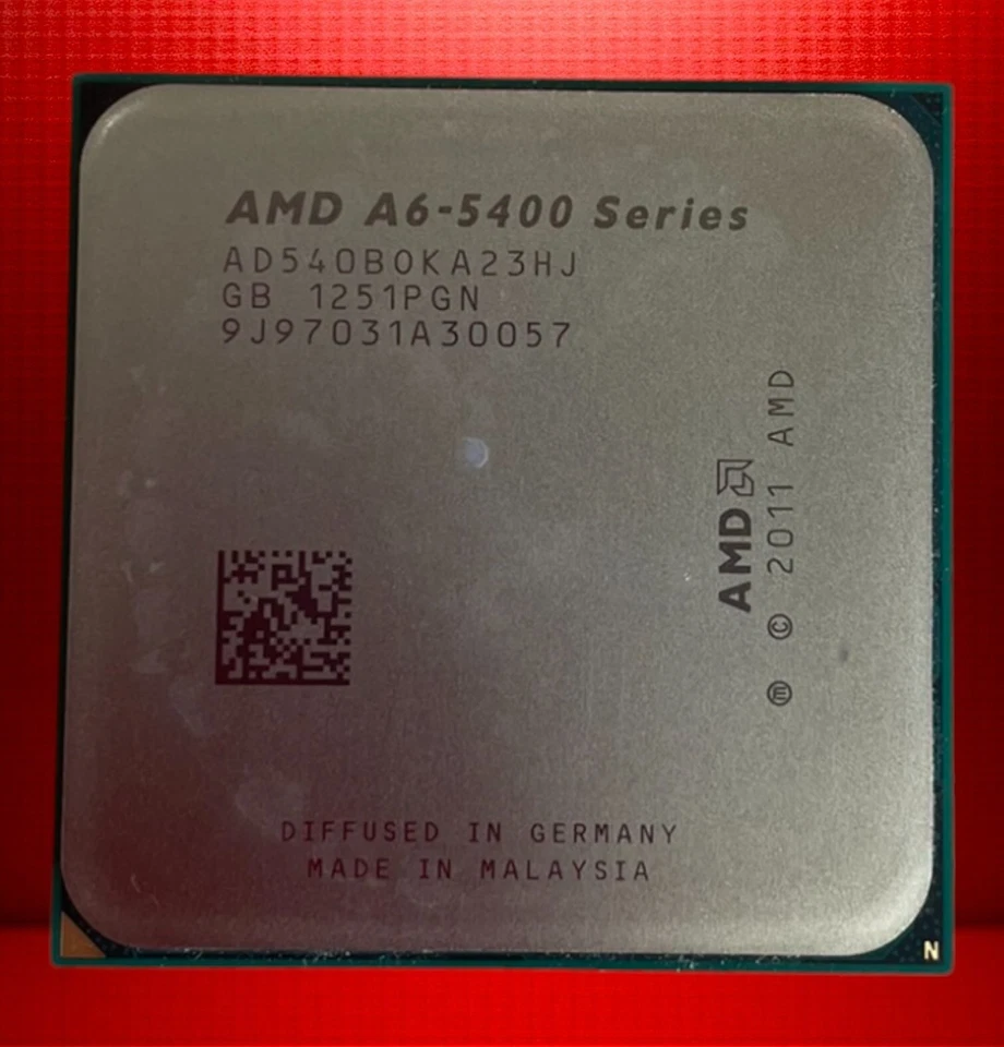 AMD A6-5400 3.6GHz Dual-Core CPU Socket FM2 Desktop Processor Tested - Image 1 of 1
