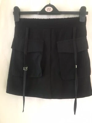 Ladies Quiz Punk Grunge Goth Rock Black Mini Skirt Size 10 Bnwt Rrp £24.99 - Image 1 of 4