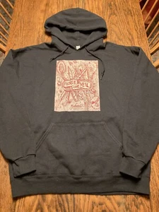 PIERCE THE VEIL Misadventures Graphic Hoodie Sweatshirt Sz L 50/50 Rock Metal - Picture 1 of 7