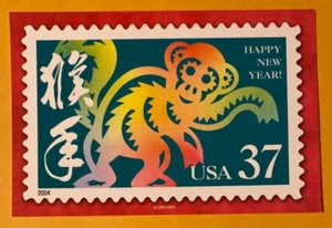POSTAL ESTADOS UNIDOS / AÑO DEL MONO 6"X4" PROMO POSTAL - Imagen 1 de 2
