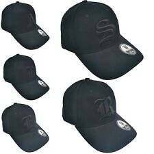 Baseball Cap Black Hat Gothic 3D Letter Unisex Women Men Casual Adjustable Starp