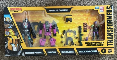 Transformers WFC Buzzworthy Bumblebee Worlds Collide Target Exclusive 4 Pack - Image 1 of 4