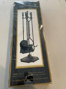 Uniflame 5 Stück Schwarz pulverbeschichtetes Kamin-Werkzeugset ~ Neu! - Bild 1 von 10