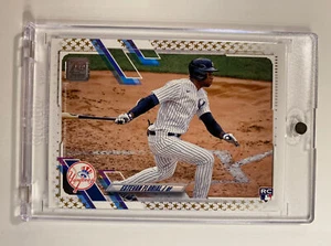 Estevan Florial RC 2021 Topps Series 2 Gold Star Parallel Yankees Rookie Card - Bild 1 von 12