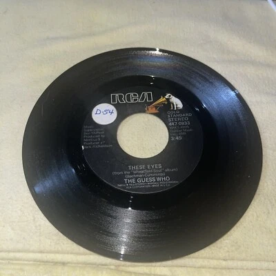 The Guess Who " These Eyes / No Time" 45 vinyl record - Image 1 of 2