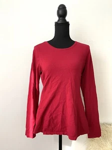 Country Road Size M Long Sleeve Top Red Colour Wool Blend Knit Italian Yarn - Picture 1 of 6