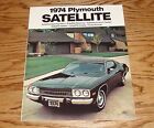 Brochure de vente satellite originale 1974 Plymouth 74 Road Runner 
