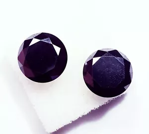 Synthetisch Schwarz Moissanit Diamantschliff 12+ Karat Lose Edelstein Mit Zugabe - Bild 1 von 13