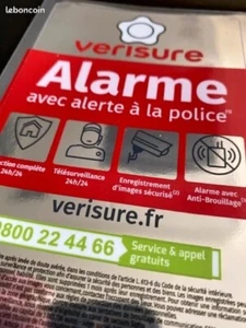 Autocollant NEUF 15x9,5cm VERISURE AUTHENTIQUE - Imagen 1 de 7
