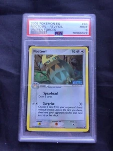 Pokemon Cards: EX Unseen Forces Reverse Holo: Noctowl 43/115 PSA 9 - Picture 1 of 6