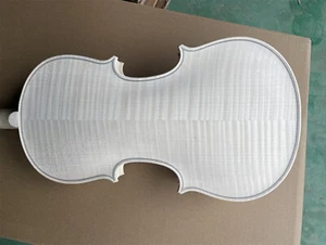 4/4 Professional Violin European Flame Maple Spruce Handmade Violin Unfinished - Picture 1 of 7