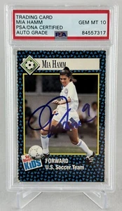 Tarjeta #71 firmada por Mia Hamm 1992 Sports Illustrated for Kids PSA/ADN GEMA 10 AUTO - Imagen 1 de 2