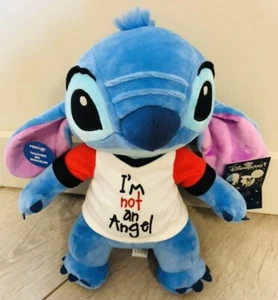 Mega Soft Stitch Plush 12" TS Message Disneyland Paris - Picture 1 of 4
