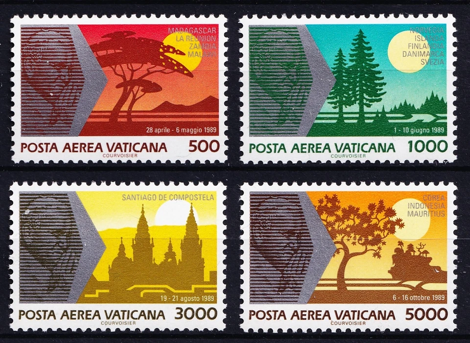 VATICAN CITY . 1990 Papal Journeys (C88-91) . Mint Never Hinged - Image 1 of 1