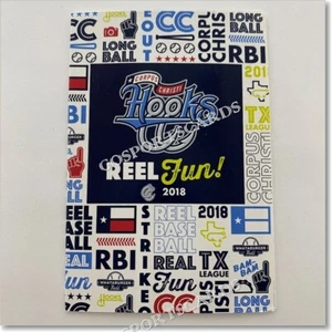 Béisbol menor Corpus Christi Hooks 2018 calendario de bolsillo de los Astros de Houston - Imagen 1 de 2