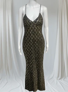 FUNKY The Mistress Collection Vintage Style 1680 SZ 9/10 Disco Metallic Gown Wit - Picture 1 of 11