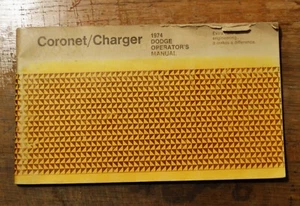 VTG 1974 Dodge Owners Operators Manual Coronet Charger - Picture 1 of 2