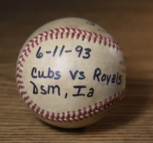 1993 Iowa Cubs Foulball - Principal Park Des Moines Triple-A AA Baseball MiLB - Bild 1 von 5