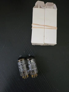 Pair of Gold Pin Mullard E88CC 6922 Mitcham 1966 7L1 Audio Tubes Matching Dates - Picture 1 of 6