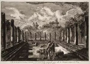 PIRANESI (*1758) nach PIRANESI (*1720), Atrium der Casa del Chirurgo, Pompeji, - Bild 1 von 6