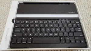 Logitech Ultrathin Keyboard Cover Black/Silver M/N: Y-R0032 P/N: 820-004646 5VDC - Picture 1 of 12