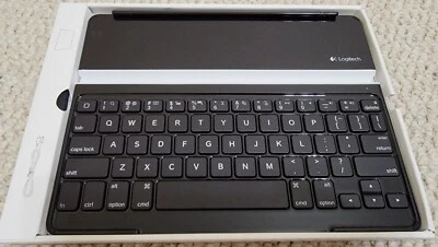Logitech Ultrathin Keyboard Cover Black/Silver M/N: Y-R0032 P/N: 820-004646 5VDC - Image 1 of 4
