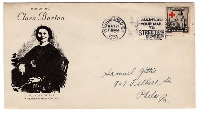 #702 Red Cross 1931 FDC Planty #50 Grimsland Add-On  - Image 1 of 2