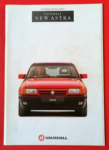 1991-92 VAUXHALL ASTRA Mk3 UK Launch Sales Brochure - GSi SRi Si CD GLS LS Merit - Picture 1 of 20
