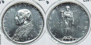 Vatican 1963 100 Lire 198659 combine shipping - Picture 1 of 3