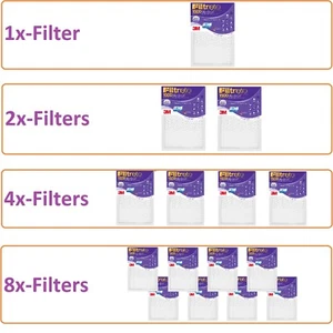 1500 Air-Filter Filtrete M3 Purple Furnace Virus Pet Dust 2,4,6,8 Ultra-Allergen - Picture 1 of 12
