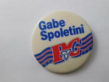 PC PARTY CANDIDATE GABE SPOLETINI VINTAGE CANADA ELECTION BUTTON PIN COLLECTOR