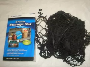 Highland (9501300) Black Three-Pocket Storage Net - Picture 1 of 2