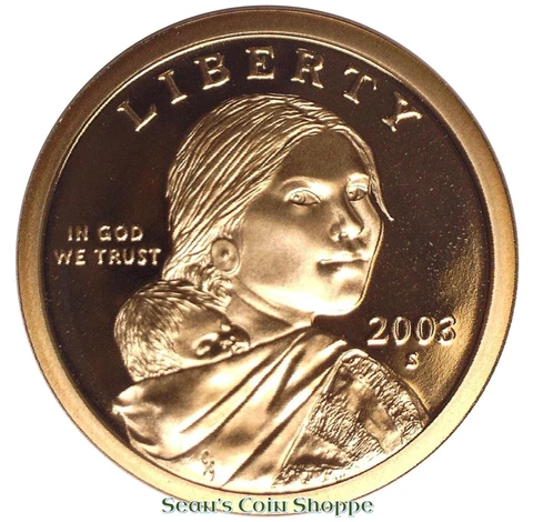 2003 S Sacagawea Sac Native American Dollar $1 Gem Cameo Proof Ships Free! Cover