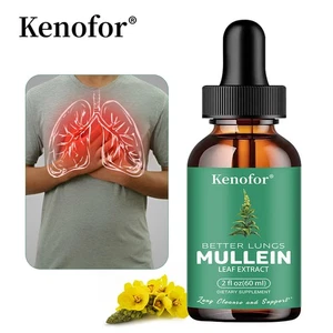 Mullein Leaf Extract Drops Lung Cleanse Respiratory Herbal Drop Health Care - Picture 1 of 14