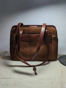 Fossil Genuine Classic Woven Straw Hobo Tote Bag Shoulder Purse New 78082 - Picture 1 of 17