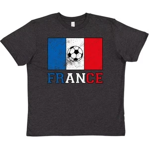 Inktastic French Soccer Youth T-Shirt France Futbol Fan Lover Flag Tee Kids Teen - Picture 1 of 5