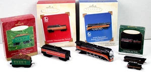 Hallmark Andenken Weihnachtsschmuck ~ Dampflok Züge ~ Neu geöffnete Verpackung - Bild 1 von 14