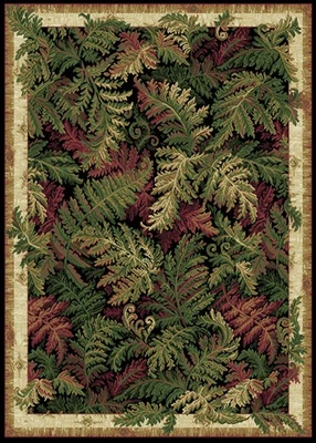 LEAVES BLACK ORIENTAL AREA RUG 5X8 Persien CARPET 033 - ACTUAL 5' 2" x 7' 2" - Image 1 of 3