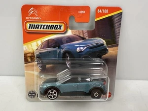 Matchbox Citroën ë-C4 Errore Ruota Posteriore Blu HTF - Foto 1 di 4