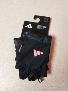 adidas Essential Adjustable Gym Gloves Aeroready Women Fingerless Design Size L - Picture 1 of 9