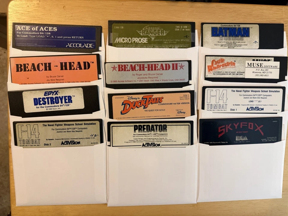 Lot 12 - Commodore 64 Games, 5.25 floppy Disks, untested. - Image 1 of 4