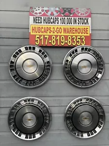 1980-85 Chevrolet Impala Rare 15” Original Full hubcaps set P/N A-14012576 - Picture 1 of 10