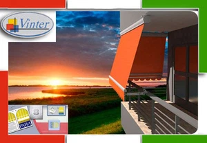 Tenda da SOLE con cassonetto e braccetti in alluminio - TEMPOTEST - su misura - Foto 1 di 5