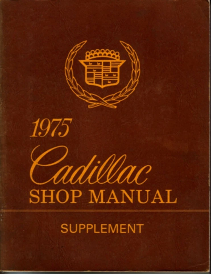 Cadillac 1975 taller de servicio manual de reparación libro suplemento Foto 1 de 1