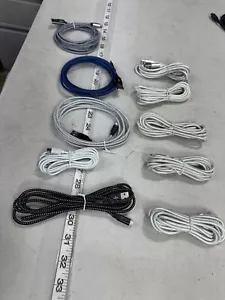 10 Total/ Samsung Galaxy S7 S6 Edge+PS4 Micro USB Cable Fast Charging Cord 6ft - Picture 1 of 5