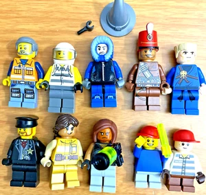 Lego X10 Minifigures City Life 6 Males 2 Females 2 Young Boys All Walks Of Life - Picture 1 of 4