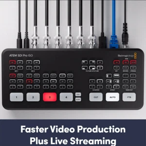 Blackmagic Design ATEM SDI Pro ISO Live Streaming Switchers Multi-view Recording - Picture 1 of 3
