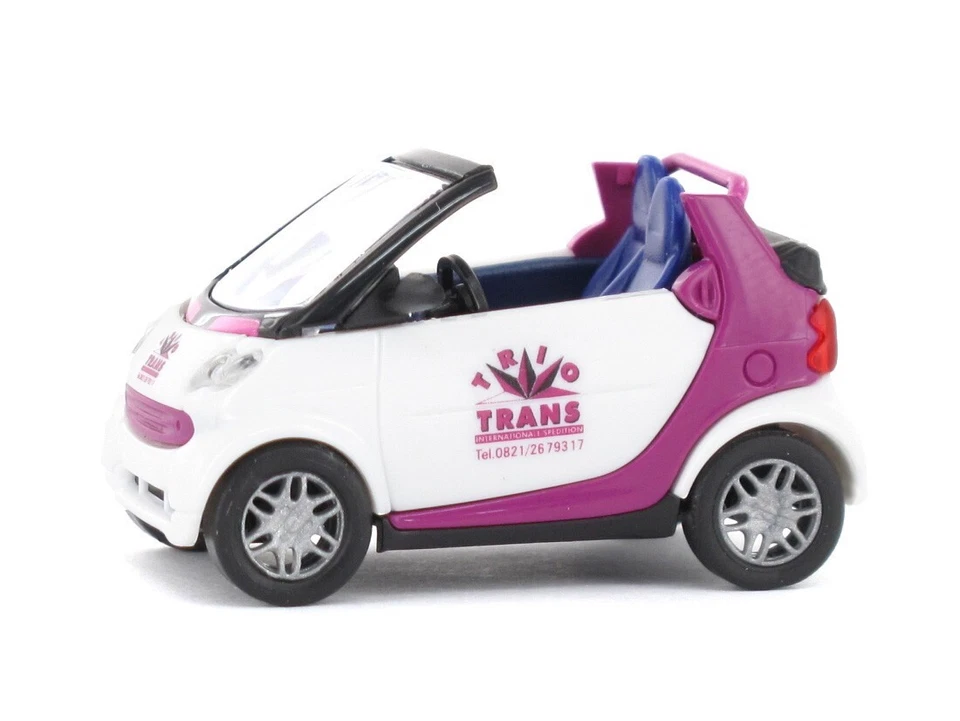 1:87 Scale Busch 48972 Smart ForTwo Cabriolet - Trio Trans - BNIB - Image 1 of 1