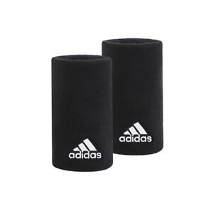 Adidas Tennis Wristband Large Unisex Athletic Training Sweatband Black HD7321